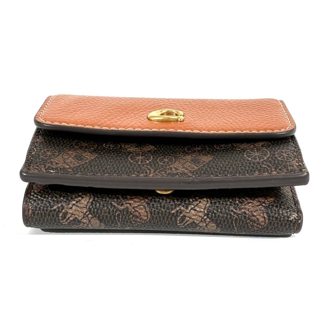 現行品★ COACH エッセンシャル ミニ トライフォールド ウォレット