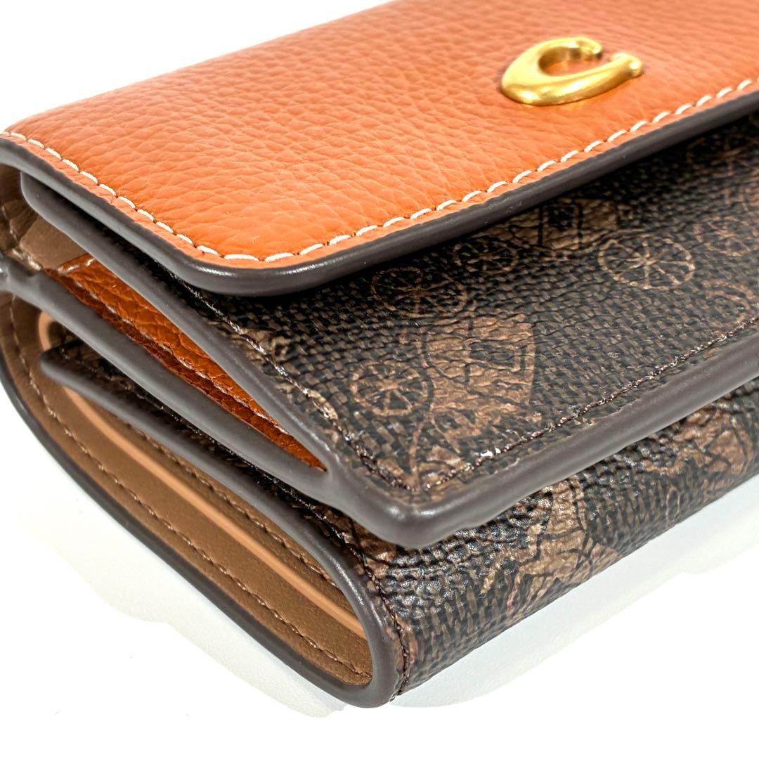 現行品★ COACH エッセンシャル ミニ トライフォールド ウォレット