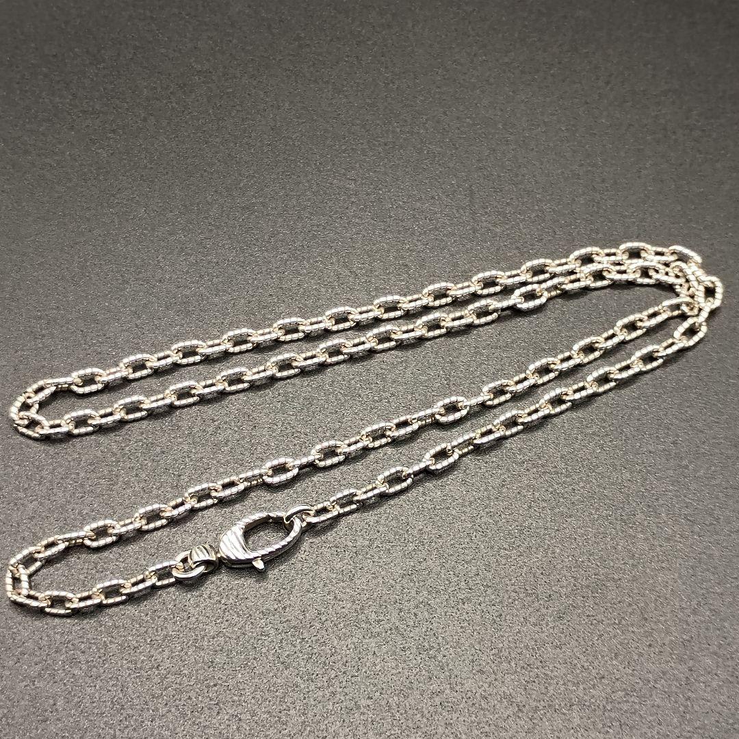 【美品】GUCCI 中太チェーン 鎖 3.5mm幅 45cm SILVER925