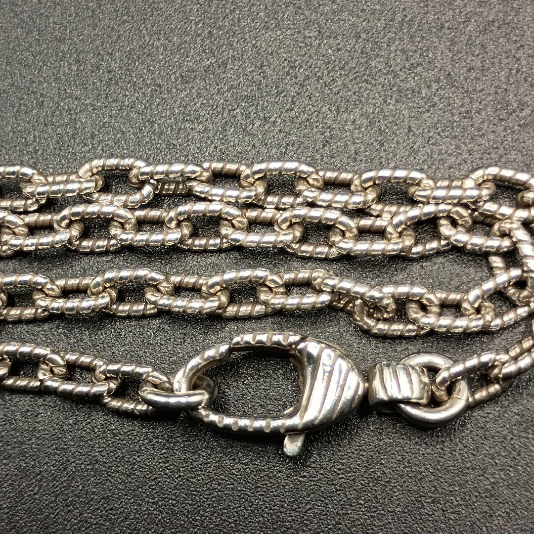 【美品】GUCCI 中太チェーン 鎖 3.5mm幅 45cm SILVER925