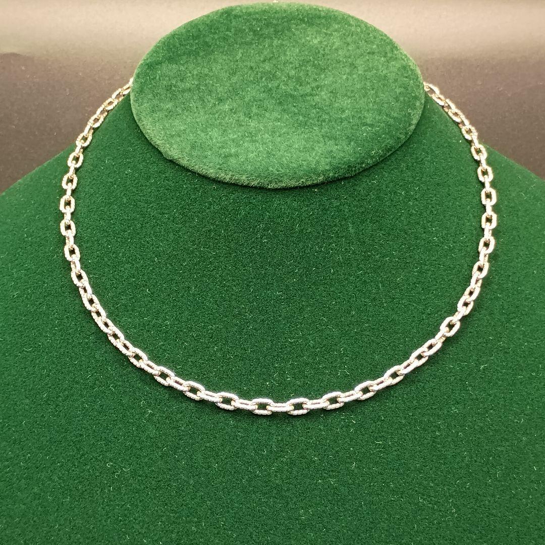 【美品】GUCCI 中太チェーン 鎖 3.5mm幅 45cm SILVER925