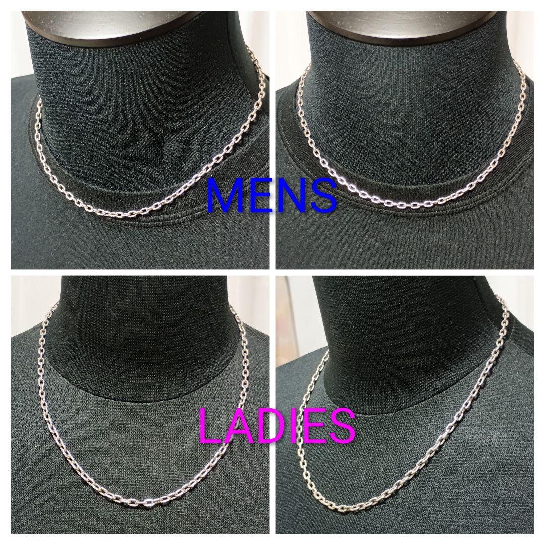 【美品】GUCCI 中太チェーン 鎖 3.5mm幅 45cm SILVER925