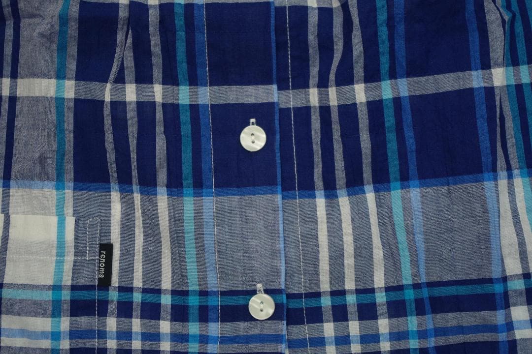 【新品】レノマrenoma春夏物軽くて涼しいシャーリング加工パジャマ（M)