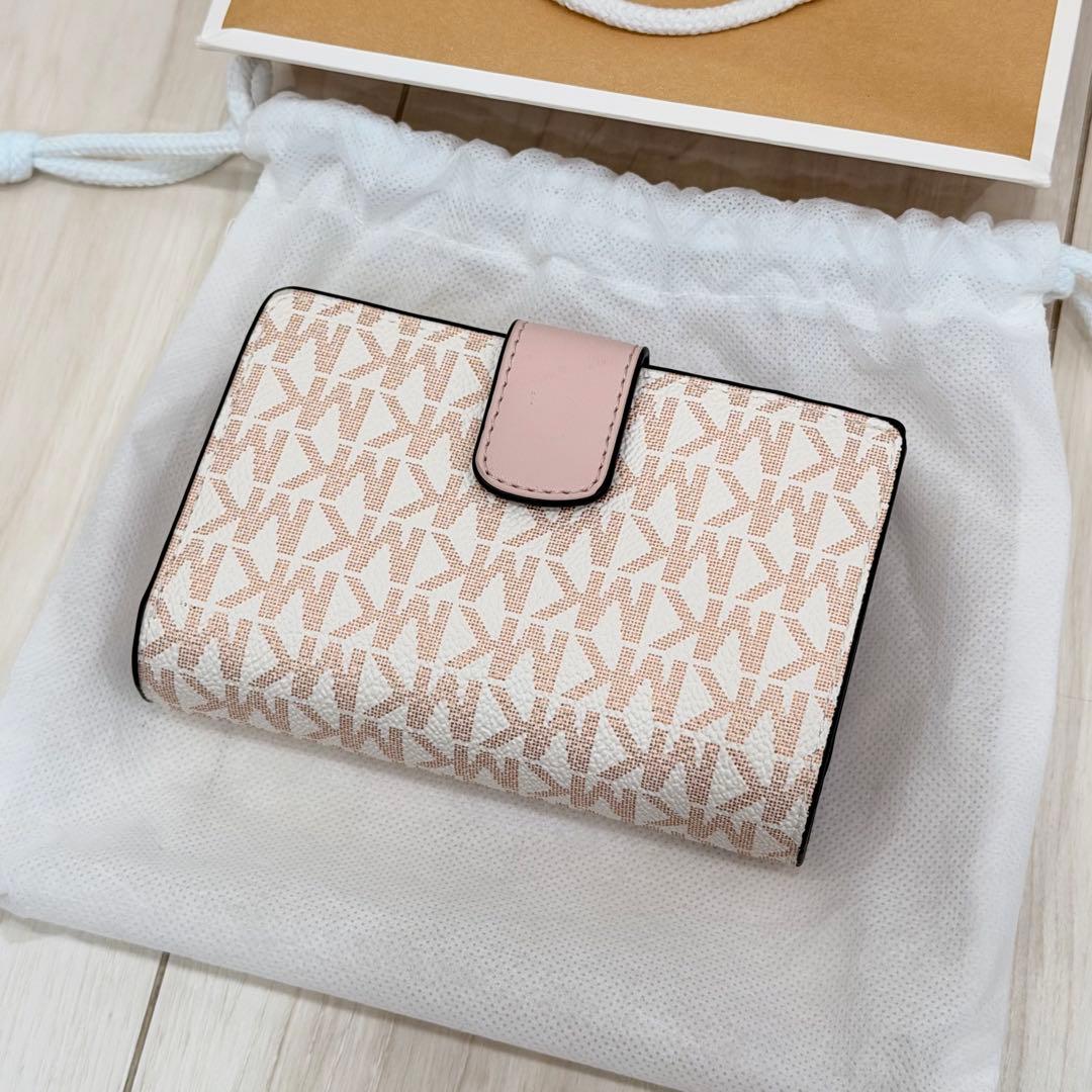 【正規品/新品】MICHAEL KORS モノグラム 二つ折り財布