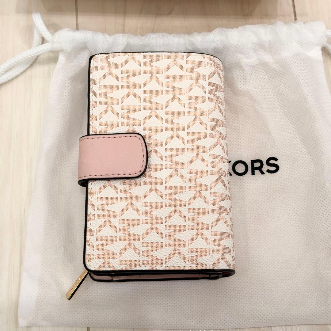 【正規品/新品】MICHAEL KORS モノグラム 二つ折り財布