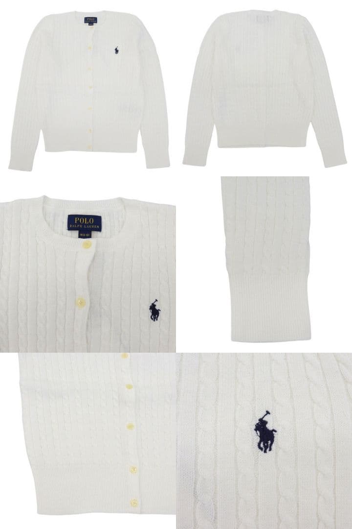 新品　ラルフローレン　RalphLauren ホワイトカーディガン