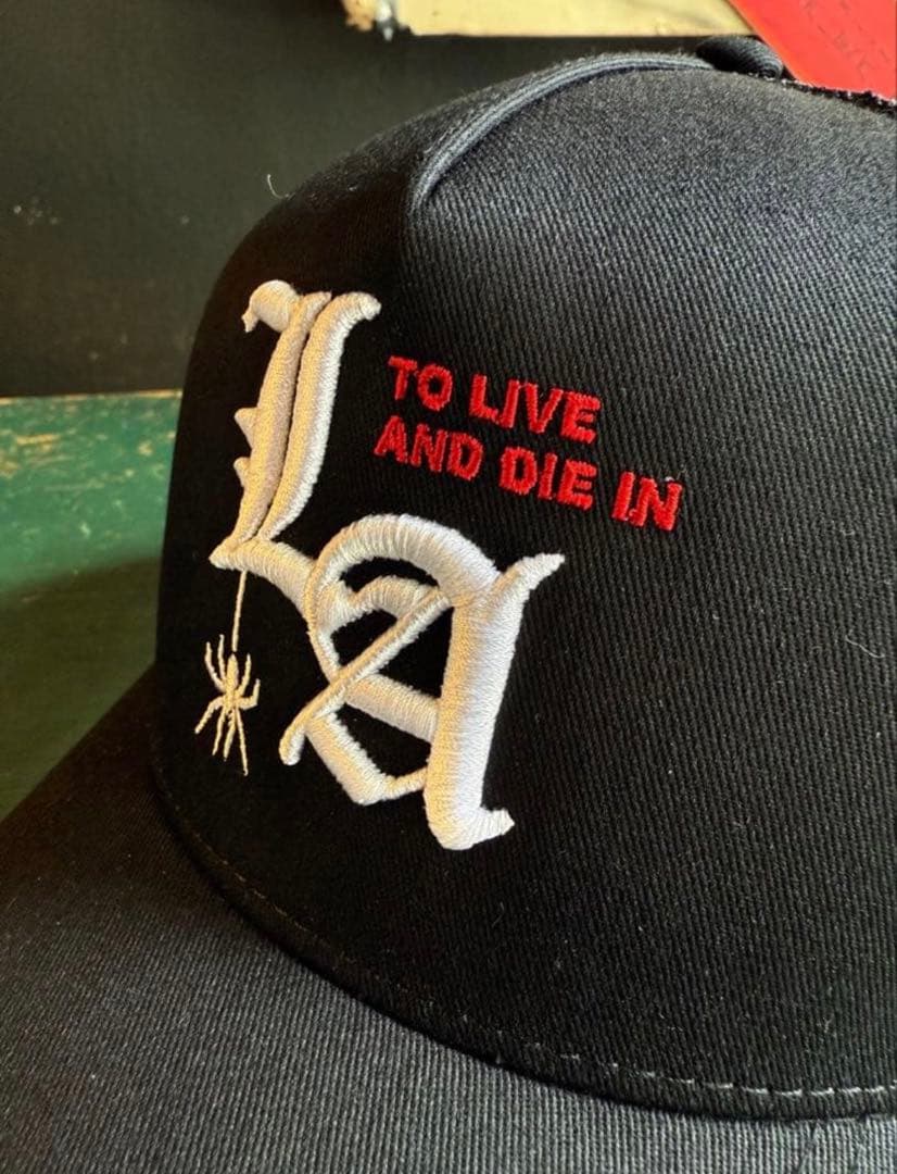 LA spider cap 山田蓮　森下直哉　着用　キャップ　CAP 黒