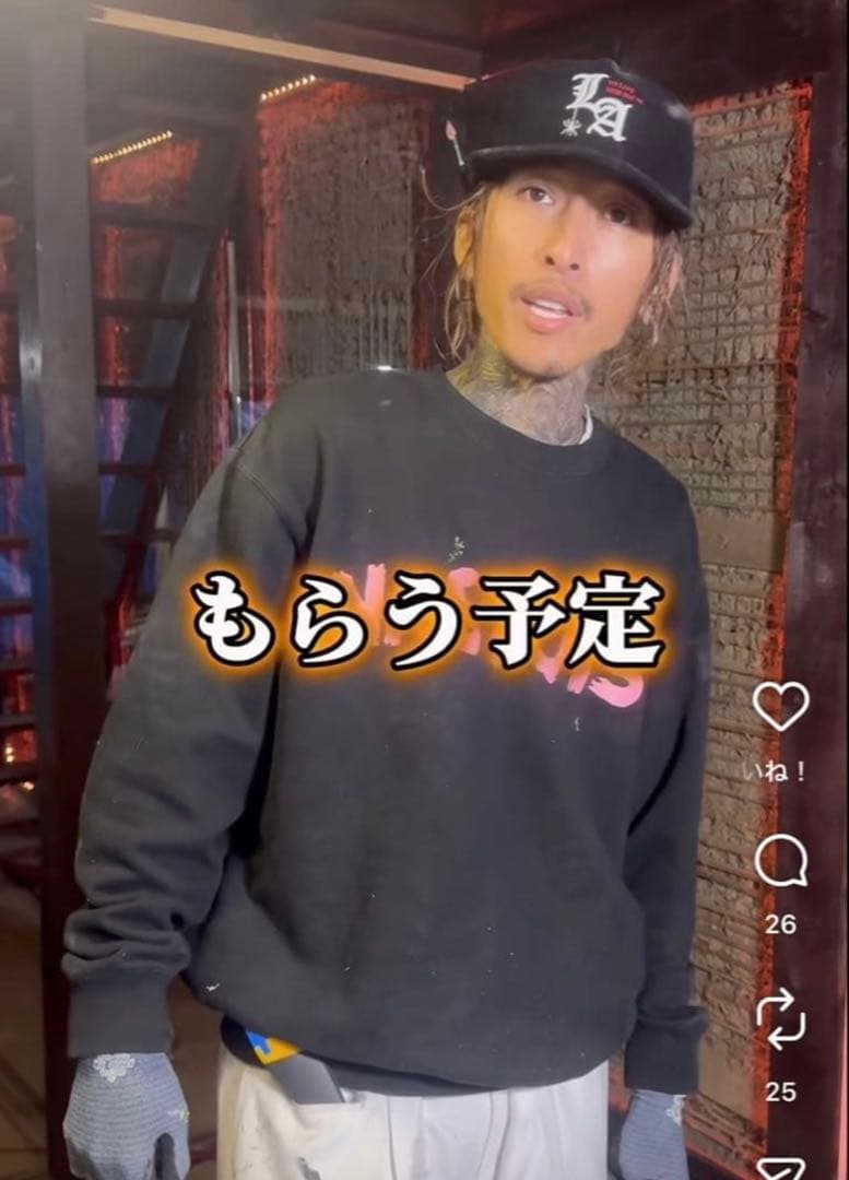 LA spider cap 山田蓮　森下直哉　着用　キャップ　CAP 黒