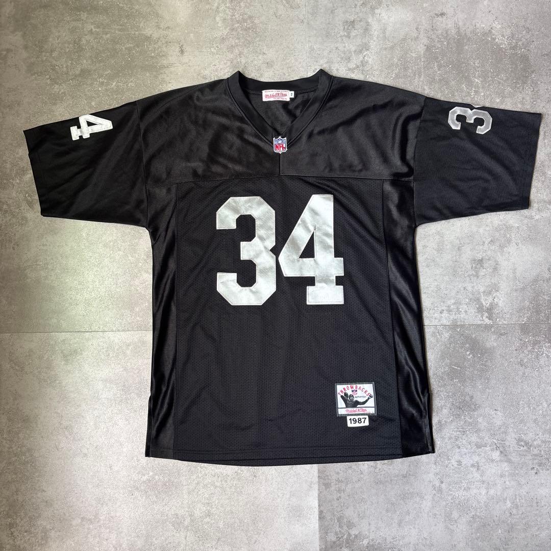 完売品 mitchell＆ness フットボールTシャツ 34 size48