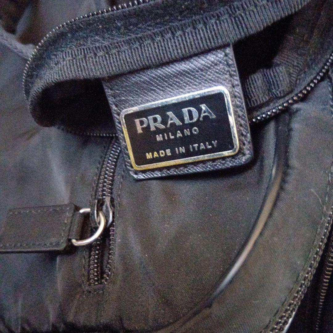 【美品】PRADA プラダ ボストンバッグ ナイロン ブラック