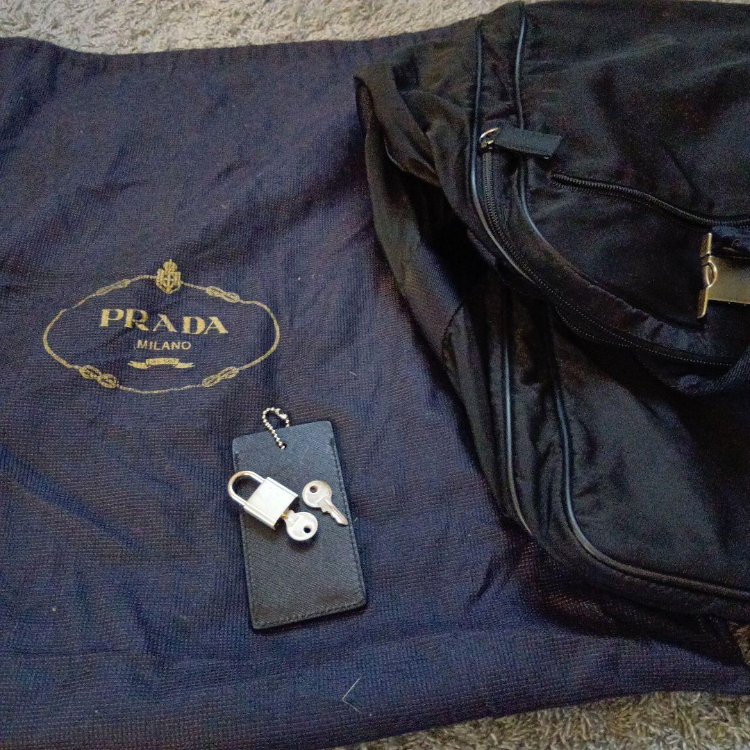 【美品】PRADA プラダ ボストンバッグ ナイロン ブラック