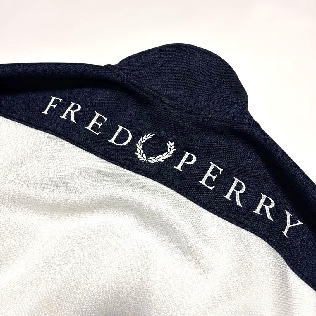 FRED PERRY ジャージセット ホワイト/ネイビー サイズL、S