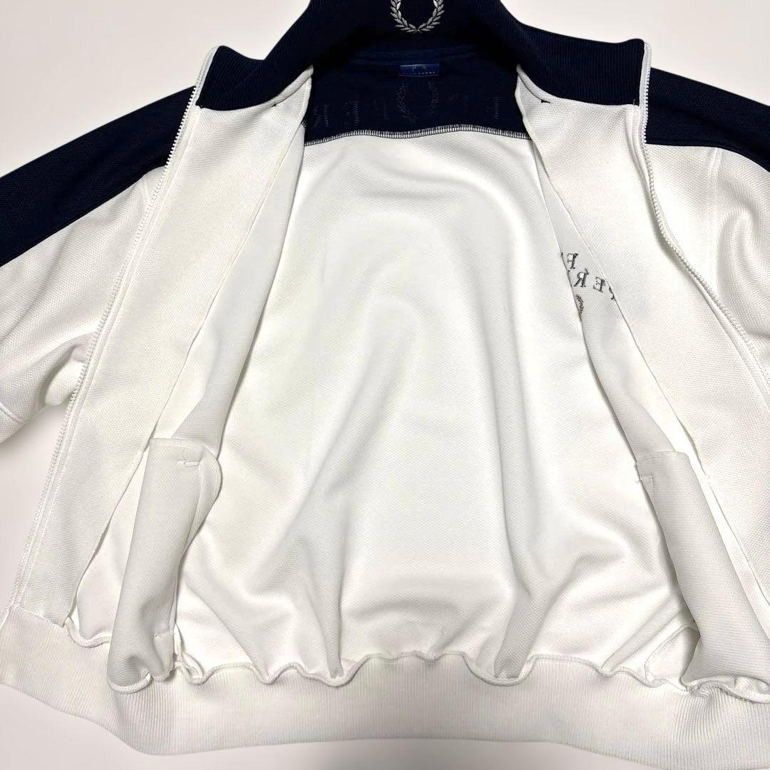 FRED PERRY ジャージセット ホワイト/ネイビー サイズL、S