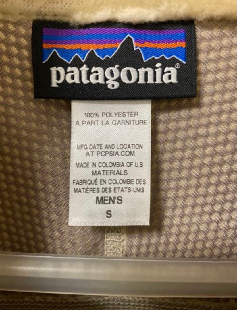 美品　Patagonia パタゴニア レトロX ベスト クリームx濃茶xブルー再