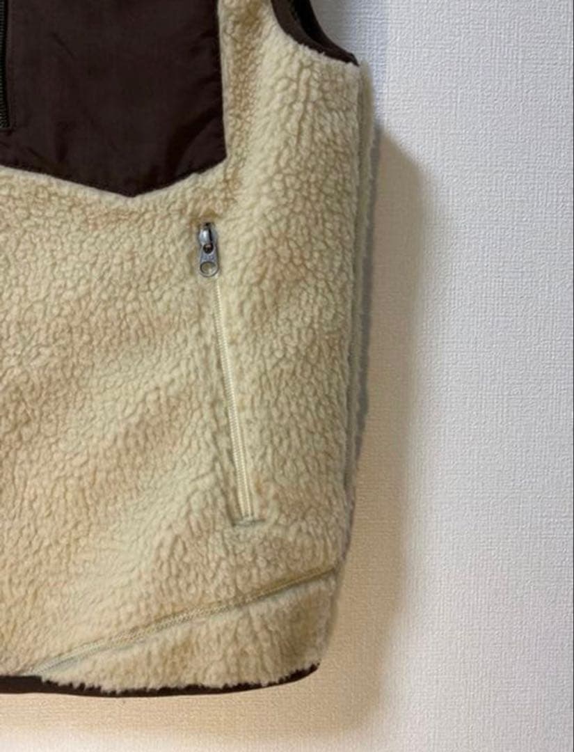 美品　Patagonia パタゴニア レトロX ベスト クリームx濃茶xブルー再