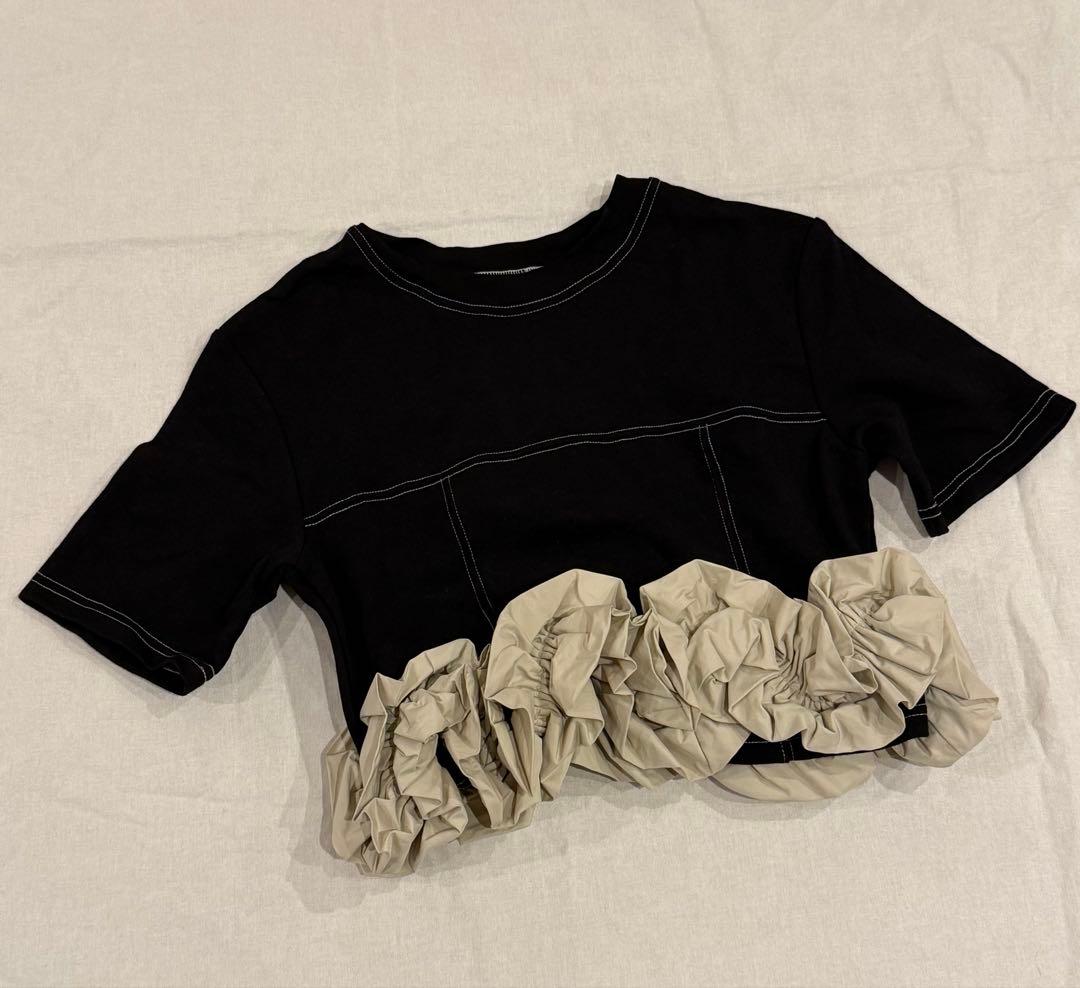 MAISON SPECIAL フラワーモチーフＴシャツ