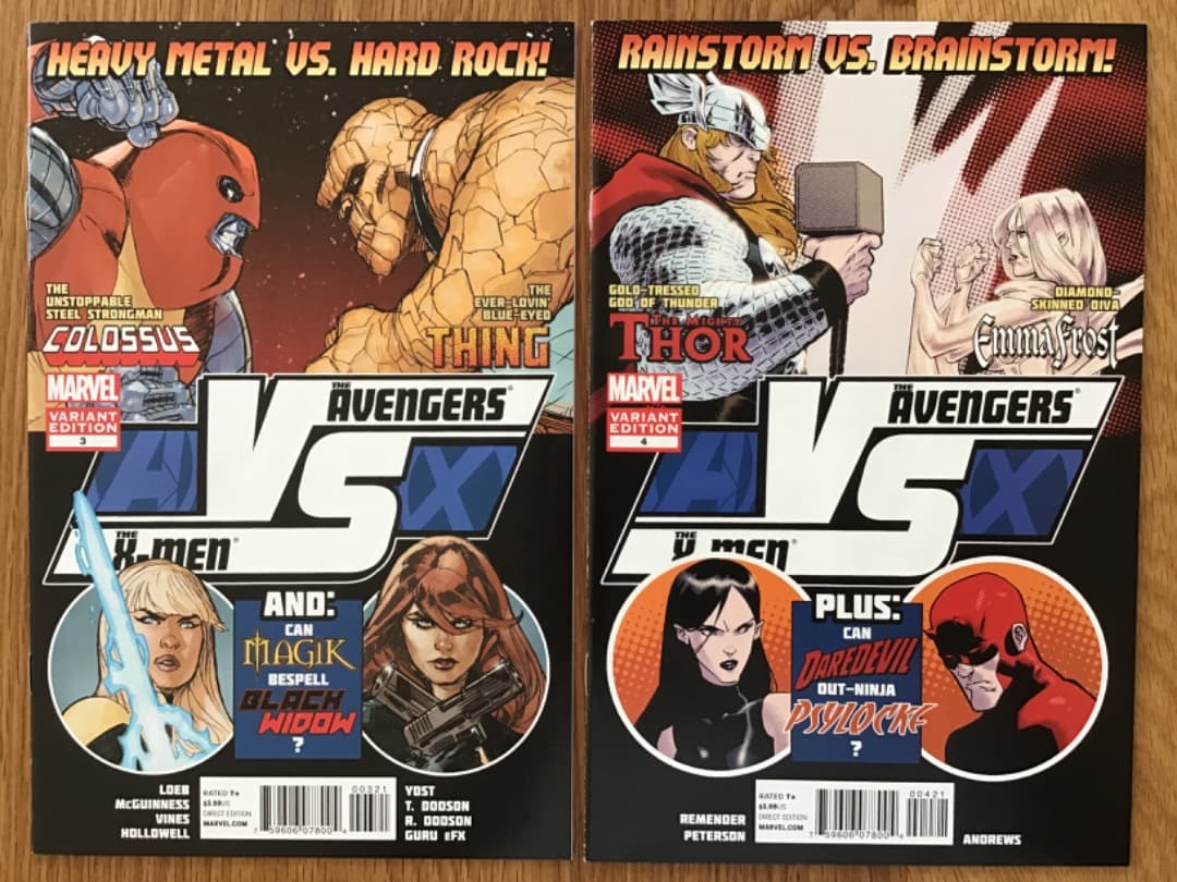値下げ❗️AvX #1-6 アベンジャーズX-men コンプリート　アメコミリーフ