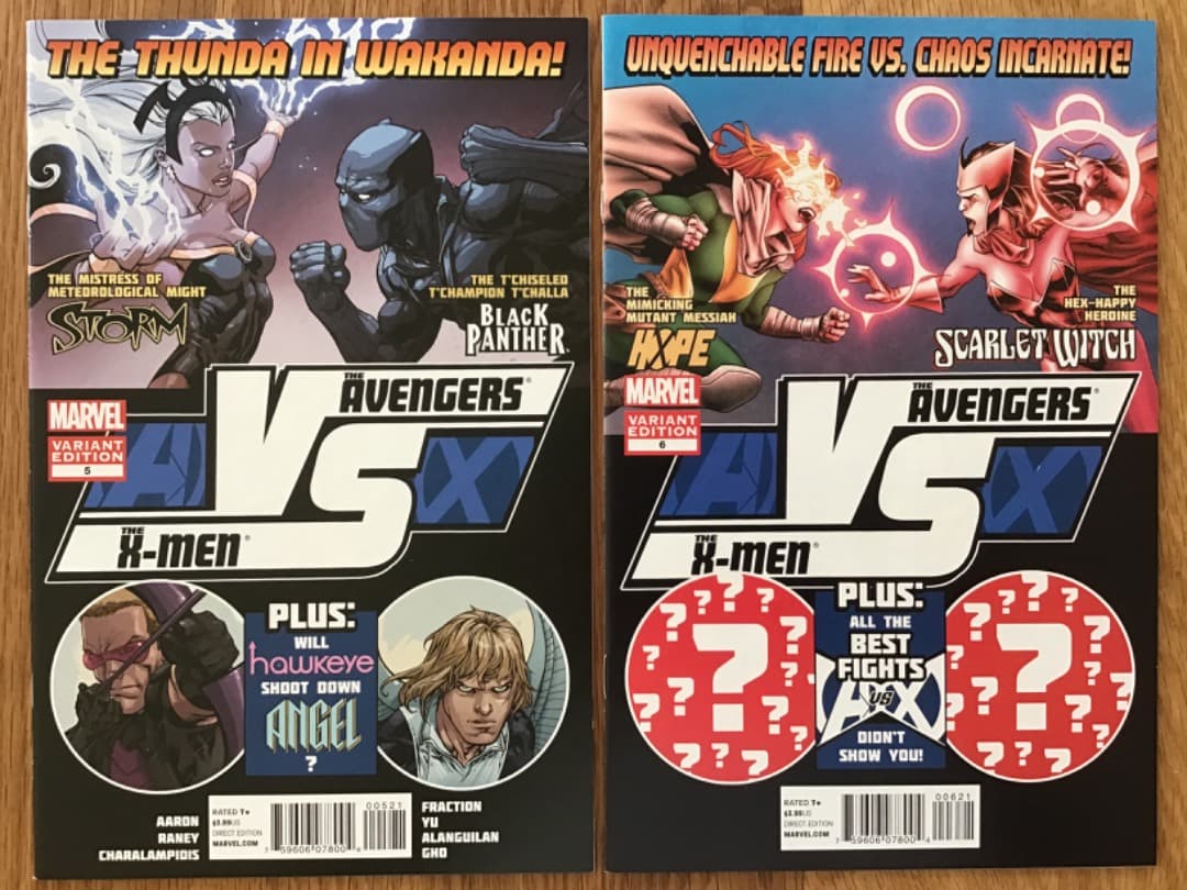 値下げ❗️AvX #1-6 アベンジャーズX-men コンプリート　アメコミリーフ