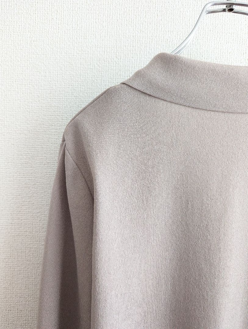 【美品】Rene テーラードカラー　ショート丈ニットジャケット　カーディガン