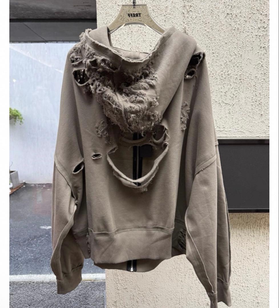 LATUI ATELIER ROISE ダメージ加工 パーカー　フーディ
