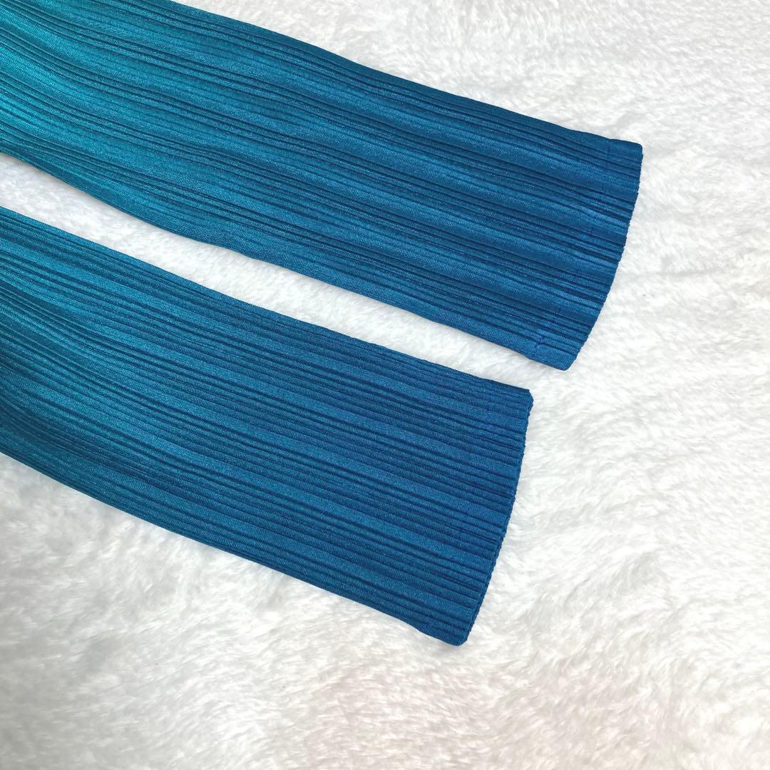 【さとあ】PLEATS PLEASE✨グラデーション　変形ロングポンチョ