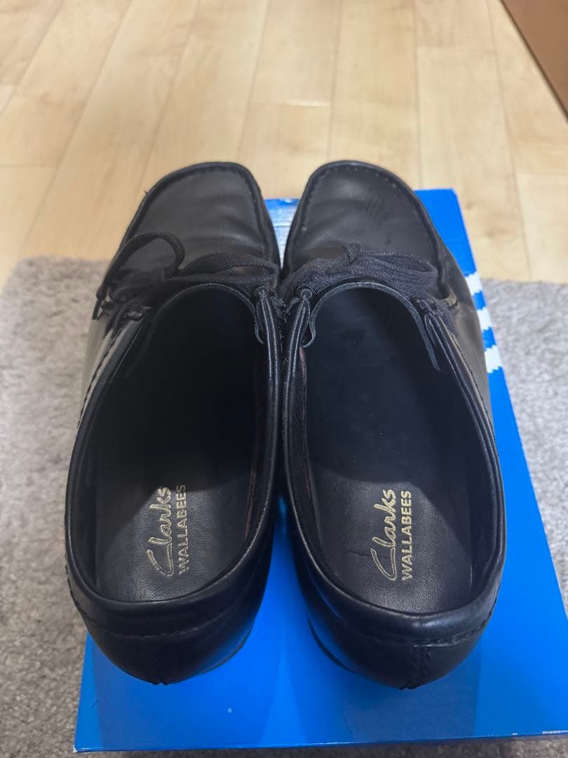 Clarks Wallabee ブラック モカシン