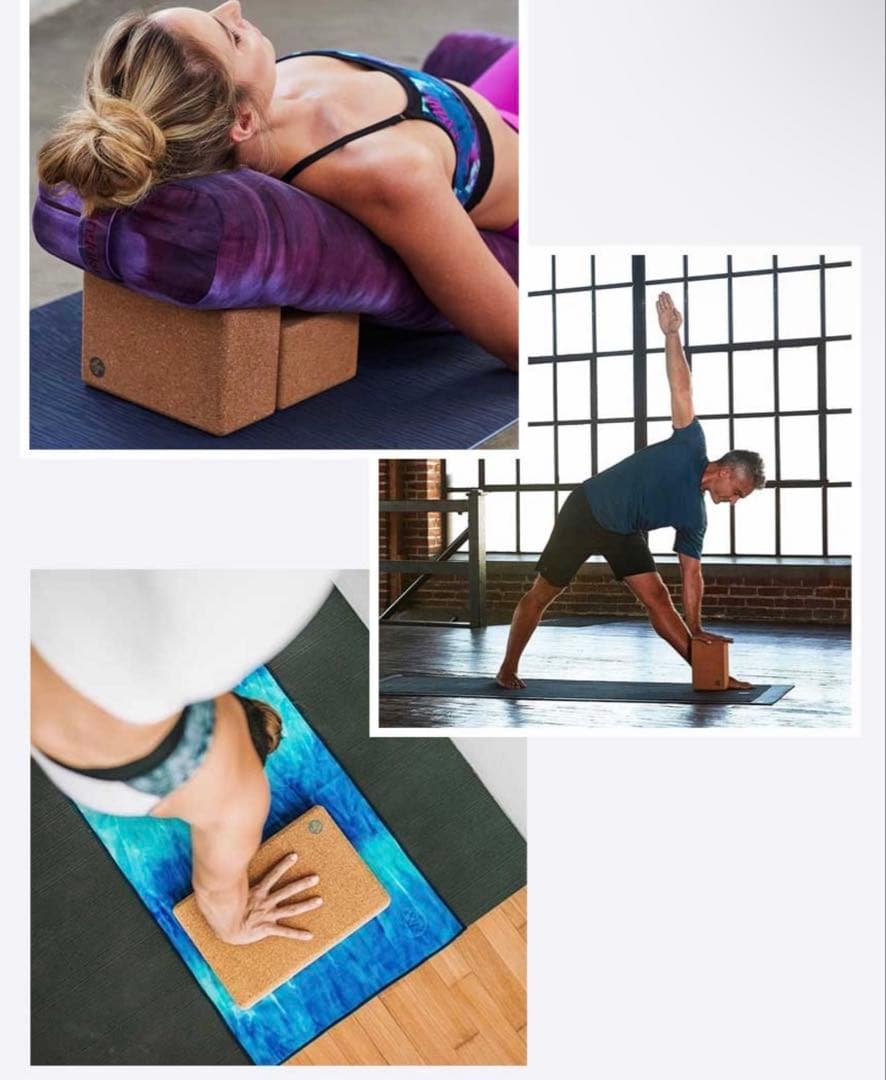 お値下げ！人気 Manduka コルクヨガブロック 2個セット Sサイズ