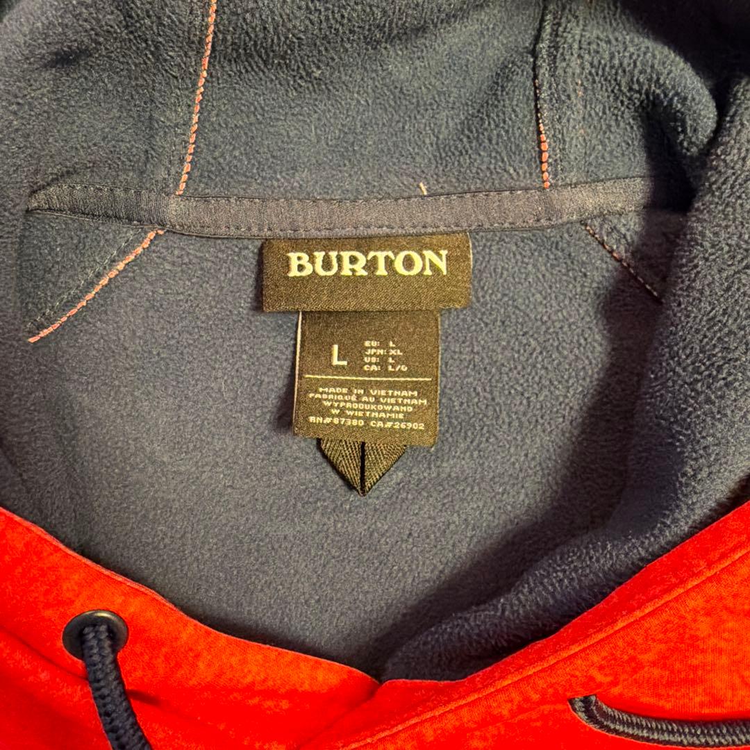 BURTON 撥水パーカー L レッド