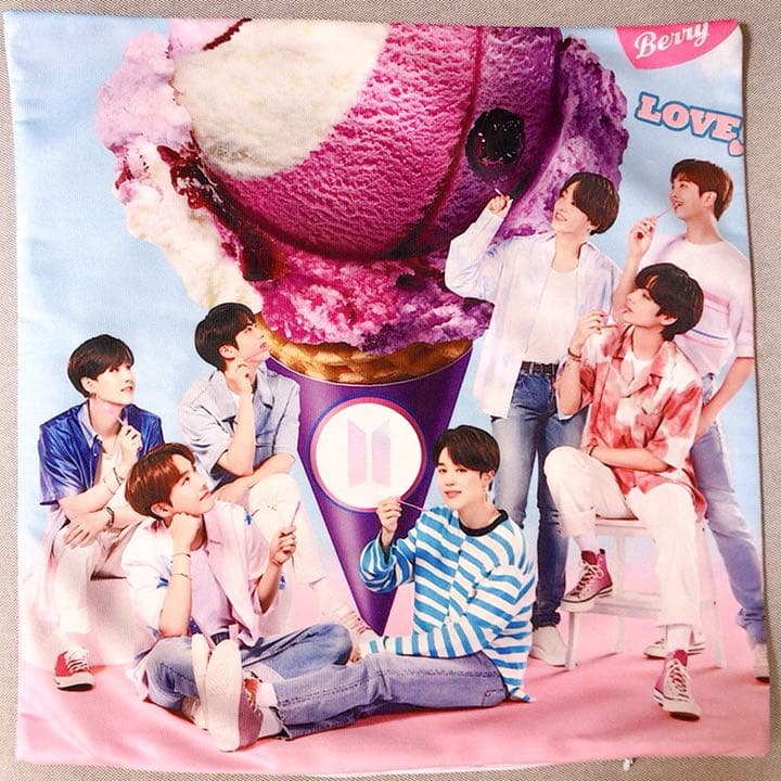 BTS テテ クッションカバー 45 ふわさら 別柄