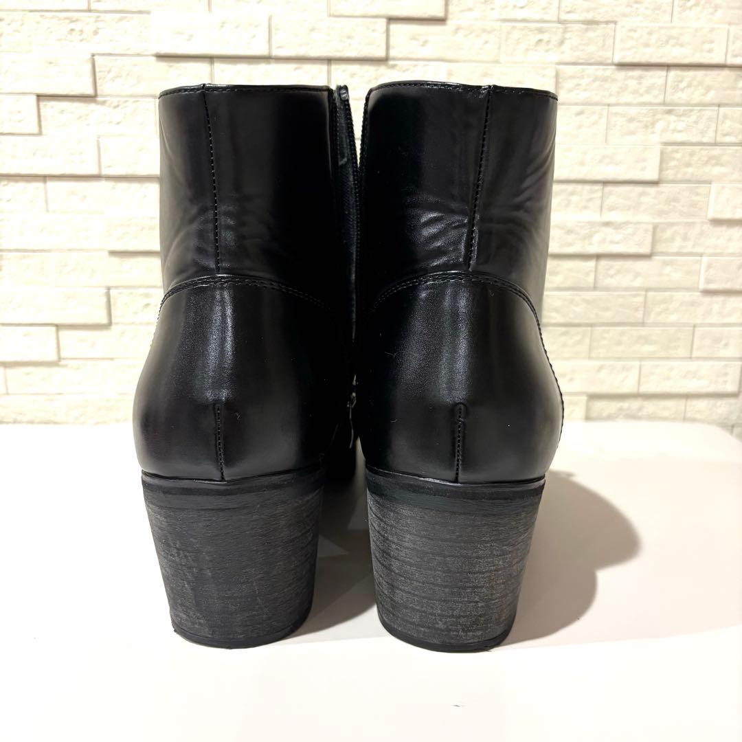 未使用級✨　CLEL クレイル ハイソールデザイン ヒールブーツ　Lサイズ