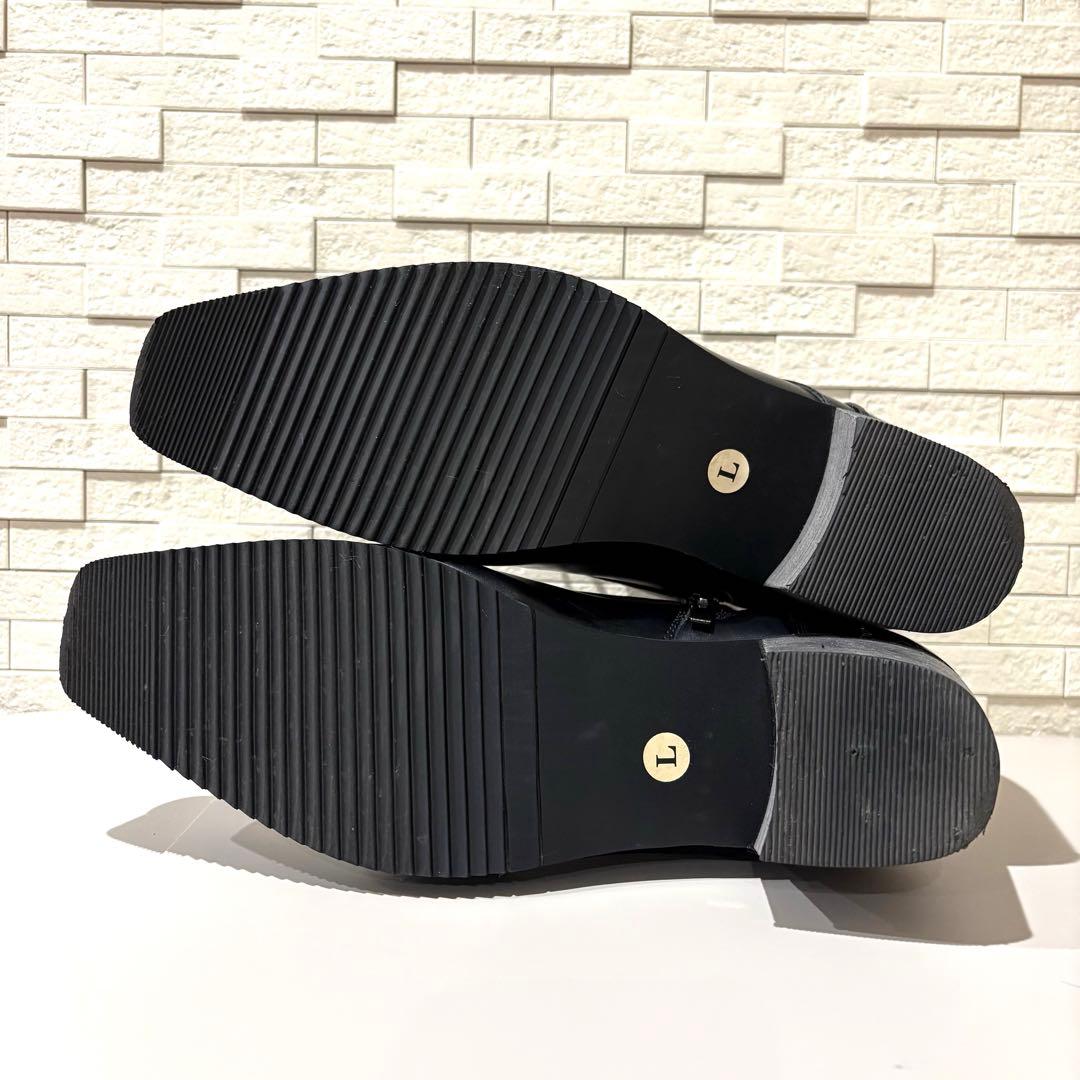 未使用級✨　CLEL クレイル ハイソールデザイン ヒールブーツ　Lサイズ