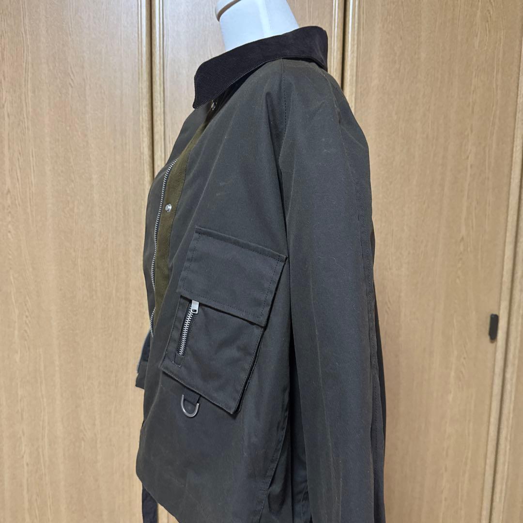 タイムセール‼︎新品　ZARA ワックスフィニッシュ　コーデュロイ　ミリタリー