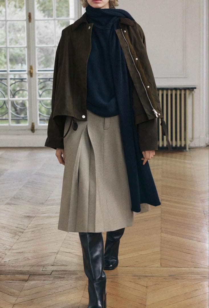 タイムセール‼︎新品　ZARA ワックスフィニッシュ　コーデュロイ　ミリタリー