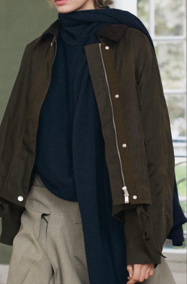 タイムセール‼︎新品　ZARA ワックスフィニッシュ　コーデュロイ　ミリタリー