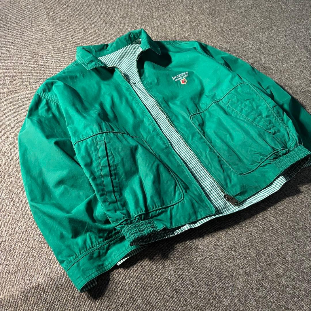 80s 90s McGREGOR リバーシブル チェック柄 ドリズラージャケット