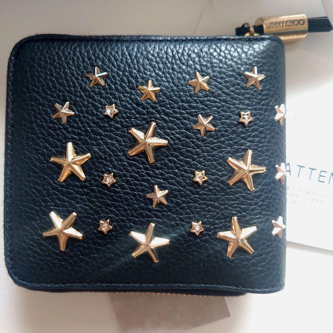 【未使用】ジミーチュウ 財布 二つ折り JIMMY CHOO スタッズ