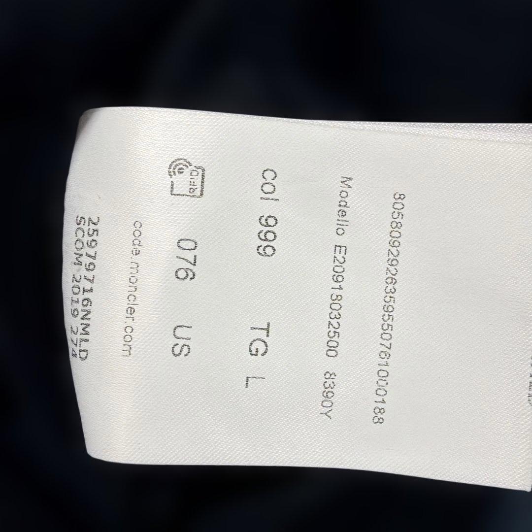 【確実正規品】MONCLER モンクレール ダブルワッペン Tシャツ 黒 L