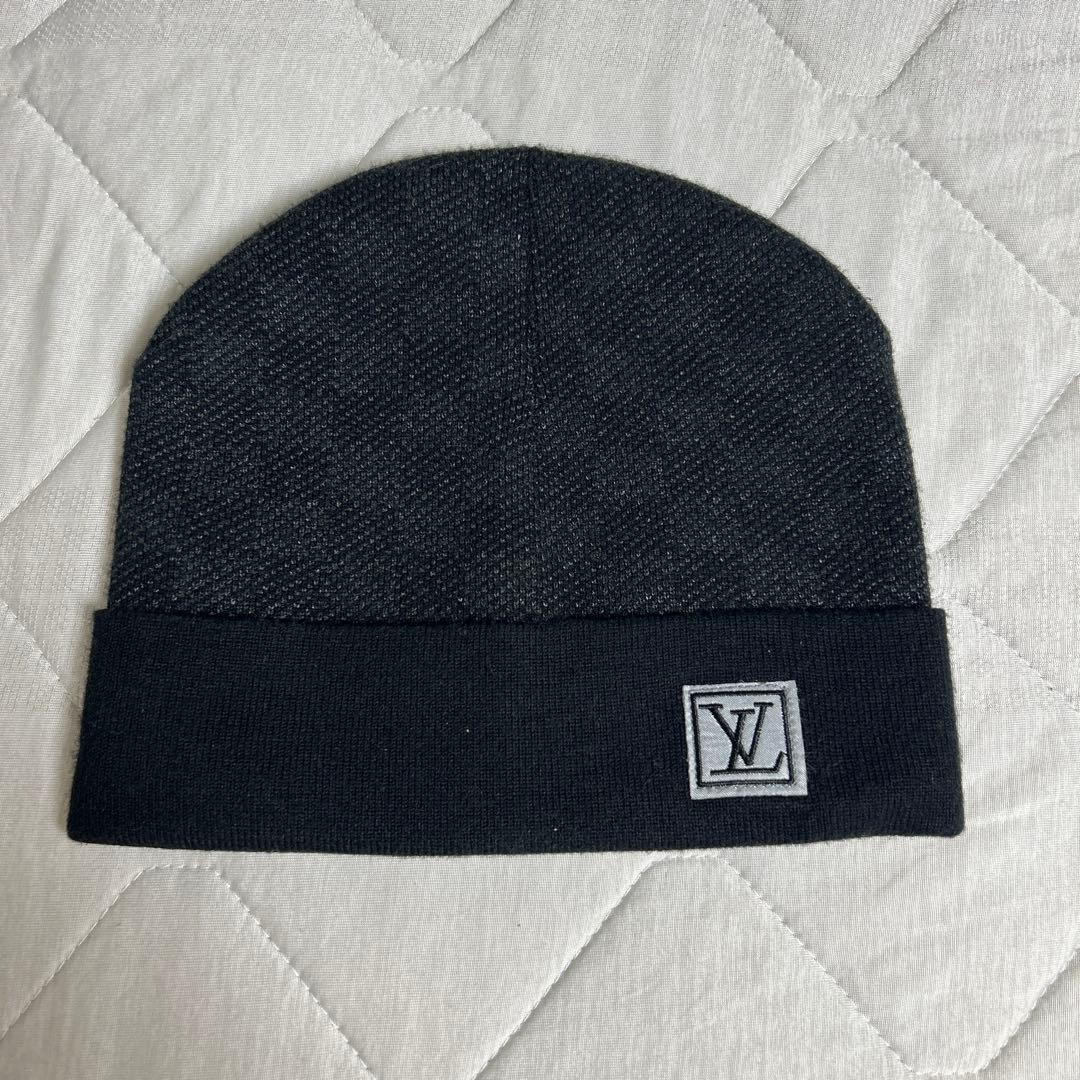 Louis Vuitton ニット帽 ダークグレー