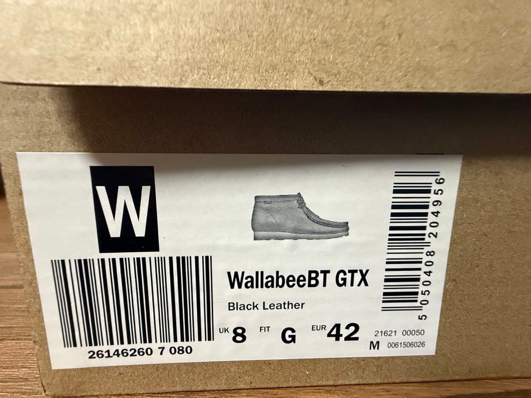 【美品/付属品完備】クラークス ワラビー GTX ゴアテックス UK8 黒