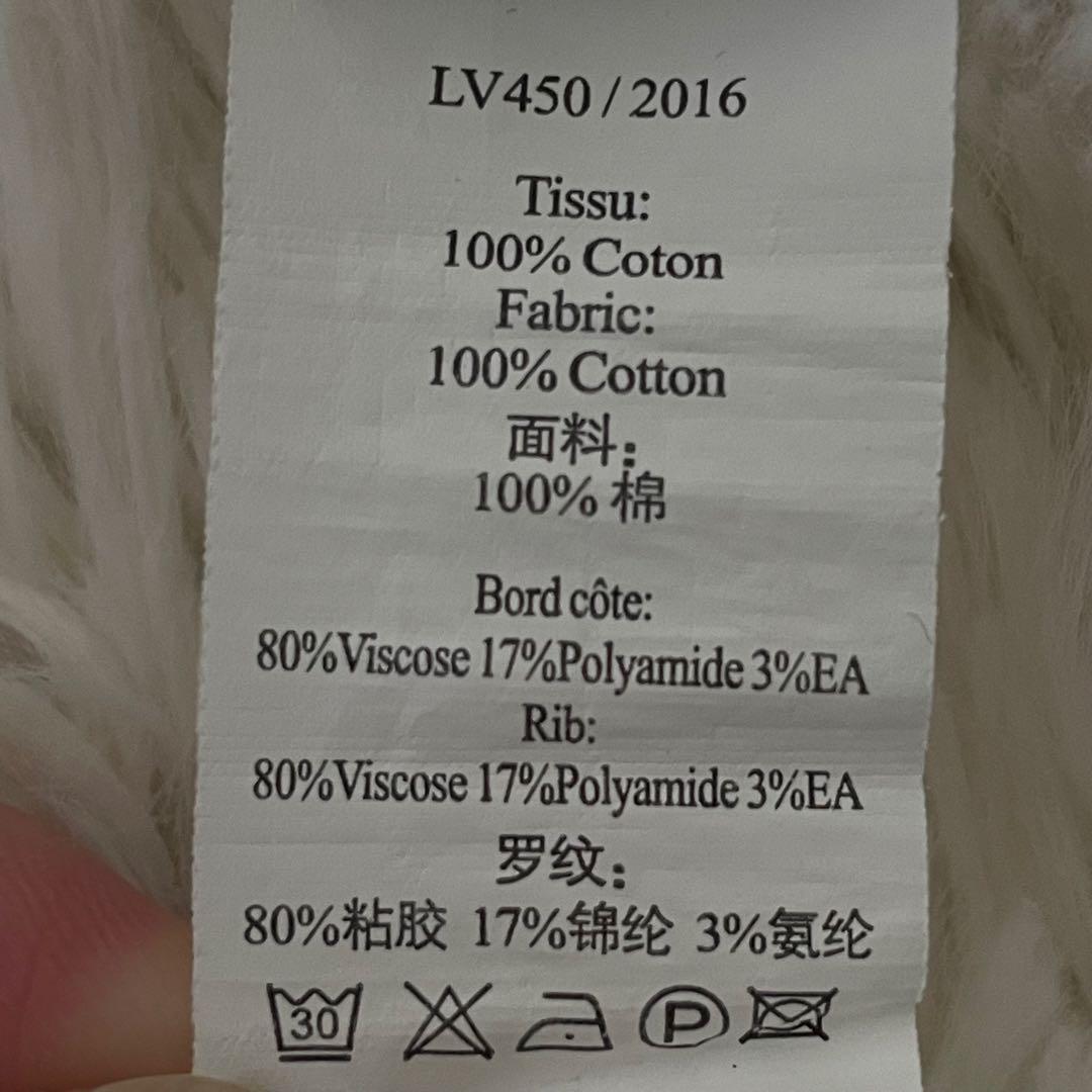 極美品 ルイヴィトン LVロゴ 半袖 Tシャツ ネイビー S レディース