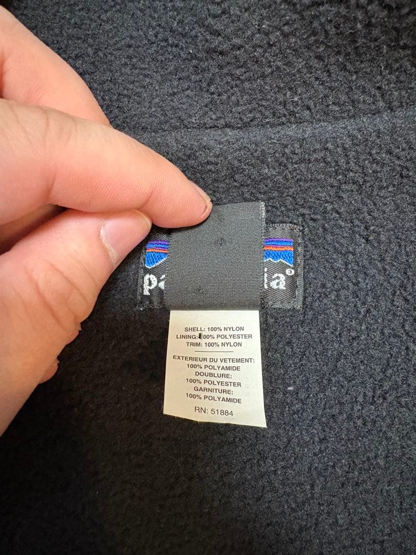 Patagonia シェルドシンチラ　ベスト　S ブラック