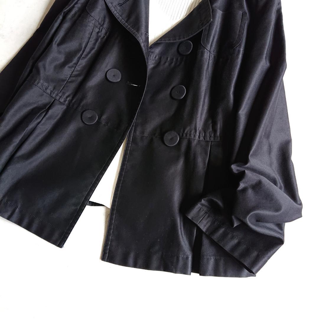 TO BE CHIC トゥービーシック タックフレアジャケット 黒 42
