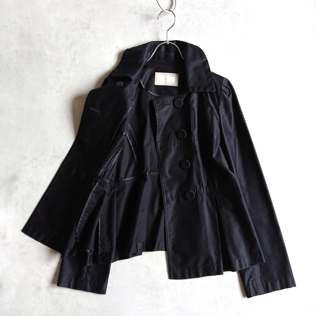 TO BE CHIC トゥービーシック タックフレアジャケット 黒 42