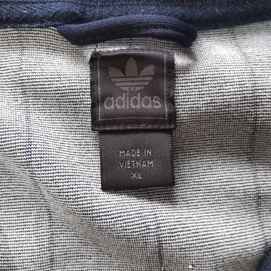【希少】adidas アディダス ストライプ ジャケット スナップボタン 刺繍