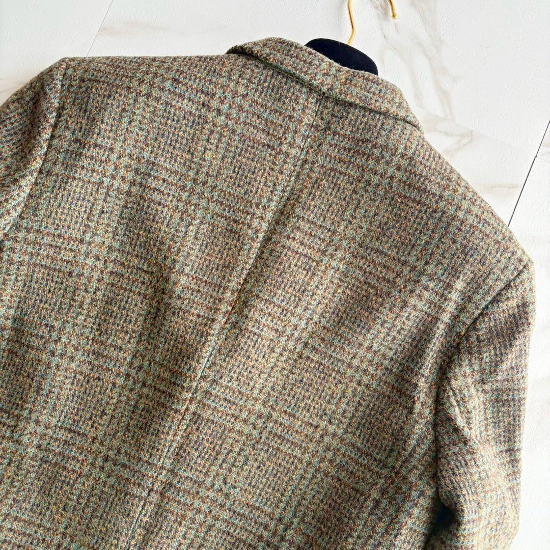 60s◆激レア Dunn&Co ハリス ツイード テーラードジャケット 胡桃