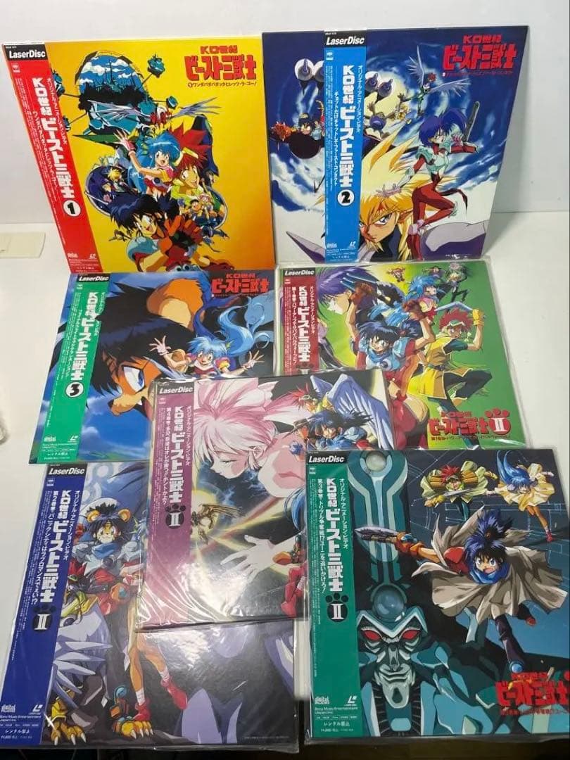 12.レーザーディスクレア盤 90s 当時物KO世紀 ビースト三獣士LD 計7枚