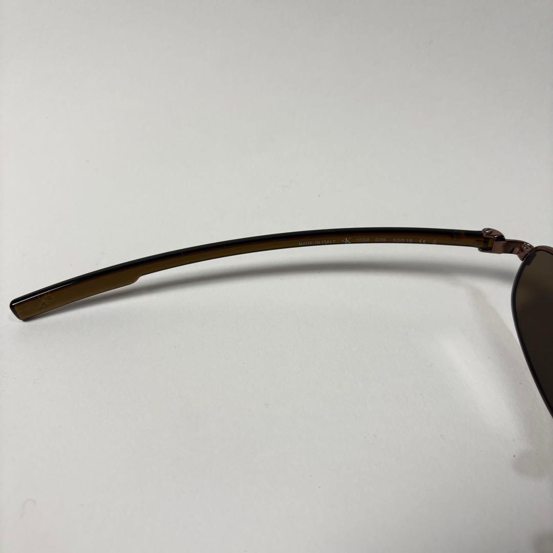   オーバル サングラス メガネ アイウェア ブラウン