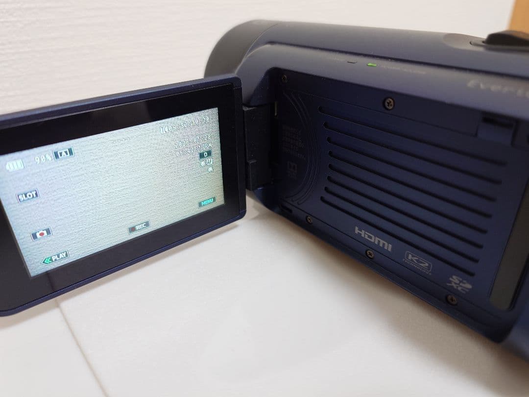 JVC　Everio R　ビデオカメラ　GZ-RY980-A　4K撮影　防水防塵