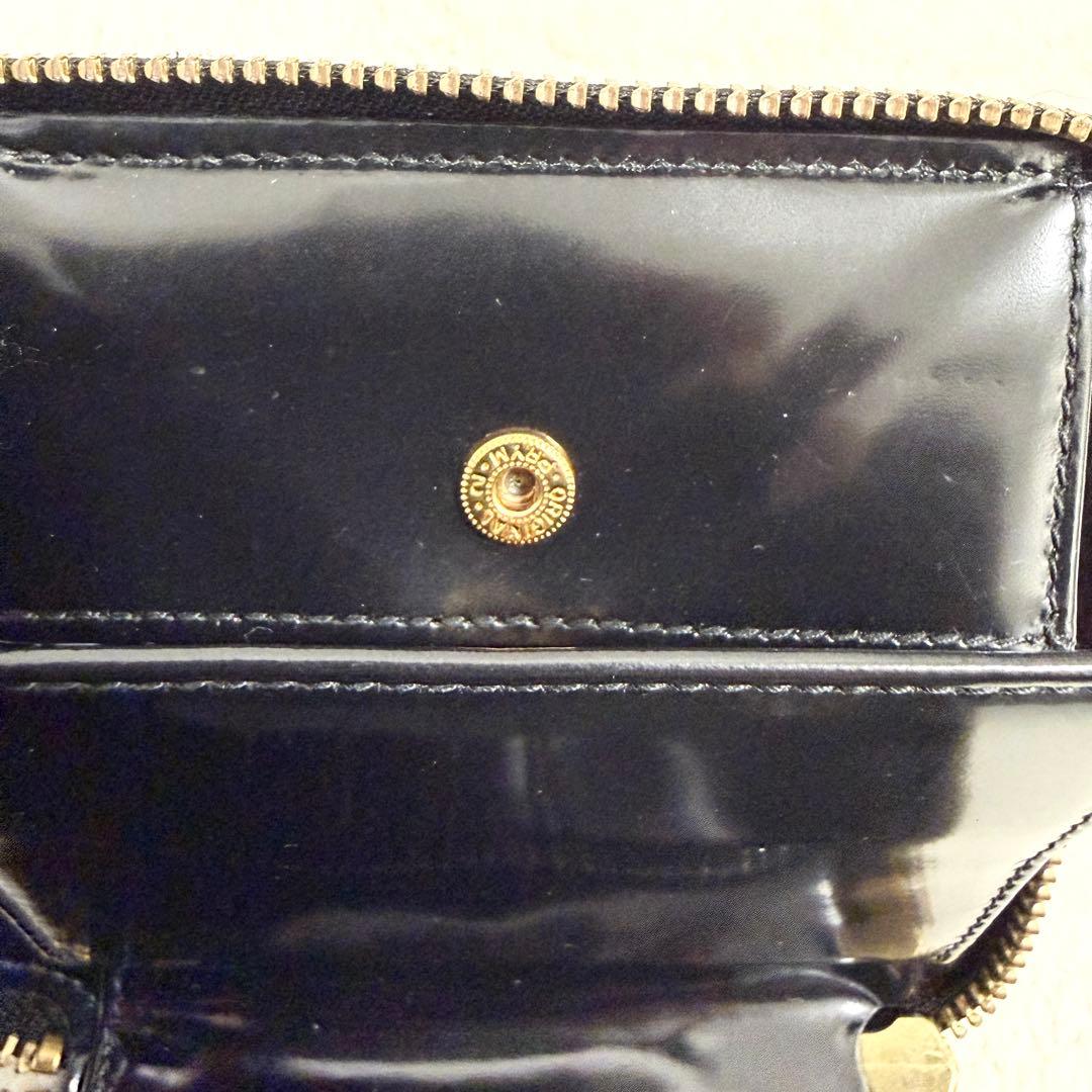 【美品】COMME des GARCONS コンパクト財布 黒 ドット
