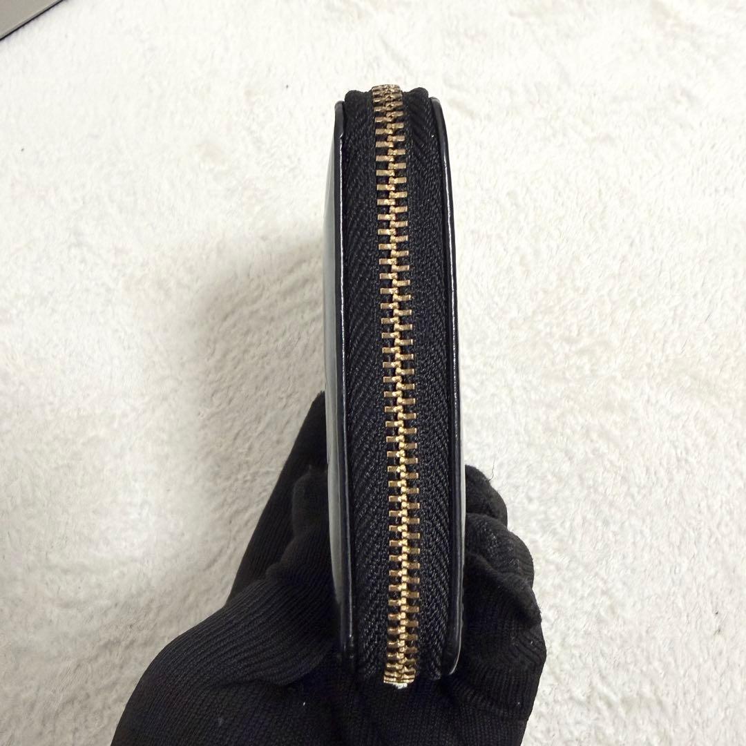 【美品】COMME des GARCONS コンパクト財布 黒 ドット